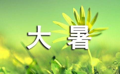 大暑的优美句子