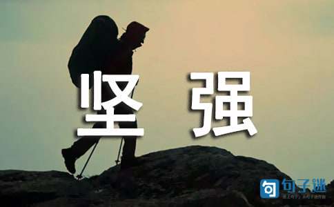 经典形容坚强的句子27条