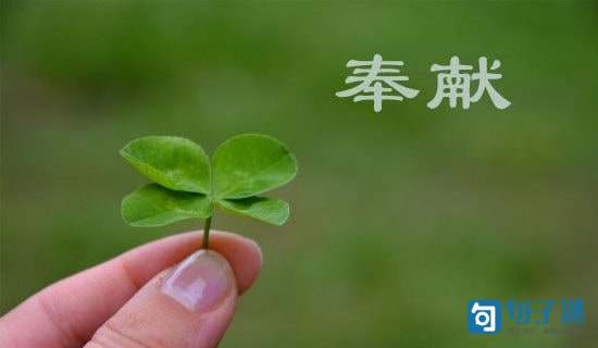 奉献与激情的工作座右铭